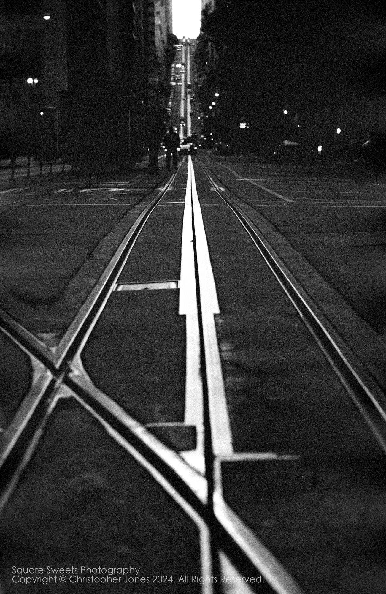 California St Cable Car Track, San Francisco